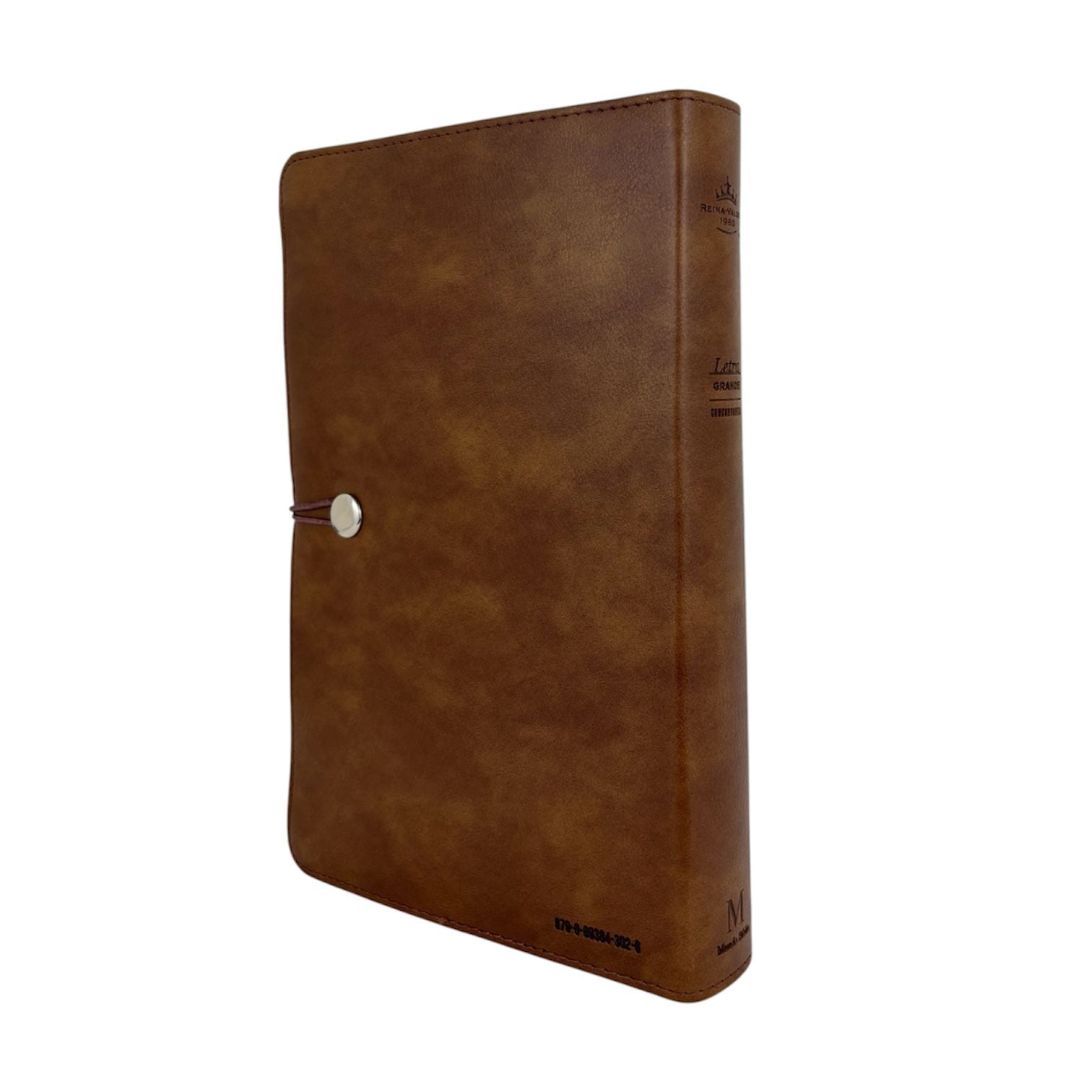 Biblia reina valera 1960 con elastico letra grande vintage cafe