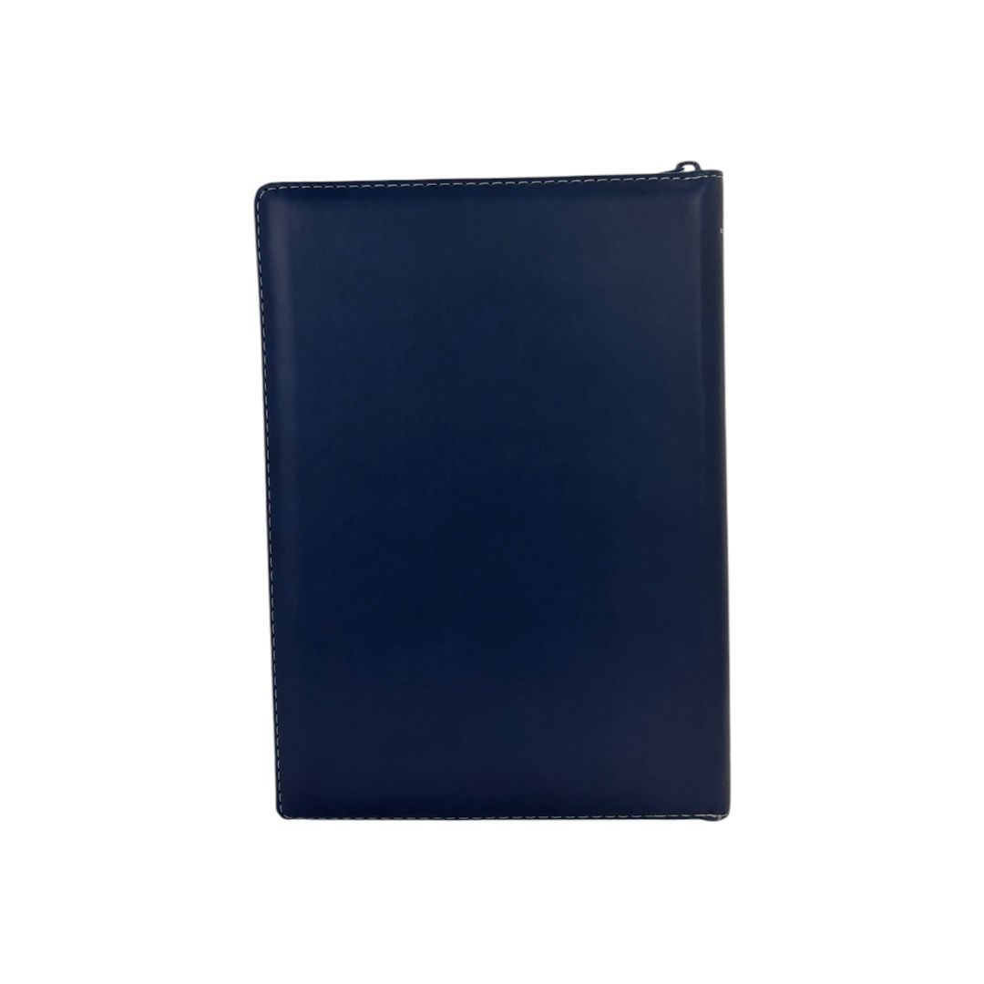 BIBLIA REINA VALERA 1960 LETRA SÚPER GIGANTE IMITACION PIEL AZUL/FLORES INIDCE
