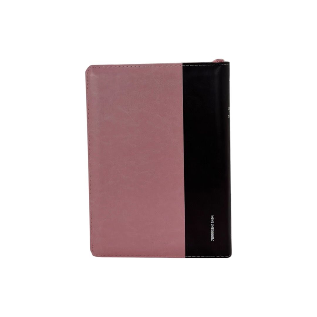BIBLIA REINA VALERA 1960 TAMAÑO MANUAL LETRA GIGANTE 14 PTS ROSA/MARRON