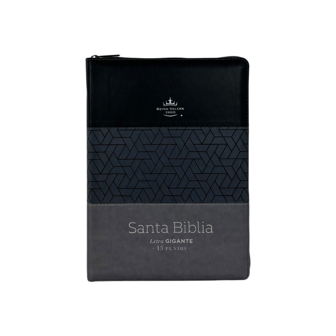 BIBLIA REINA VALERA 1960 LETRA GIGANTE TRICOLOR NEGRO