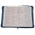 BIBLIA REINA VALERA 1960 LETRA SÚPER GIGANTE IMITACION PIEL AZUL/FLORES INIDCE
