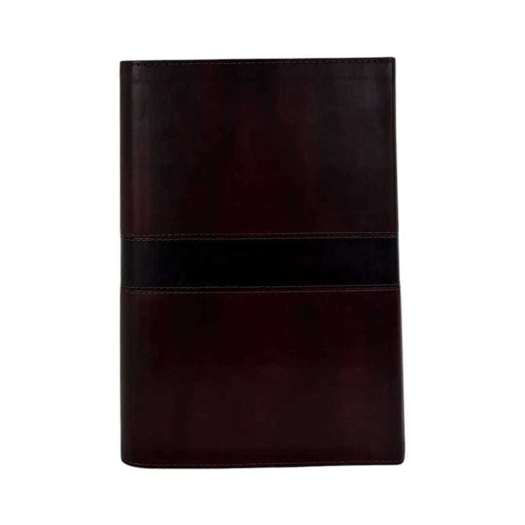 Biblia RVR1960 Letra Gigante Holman Marrón simil piel con solapa