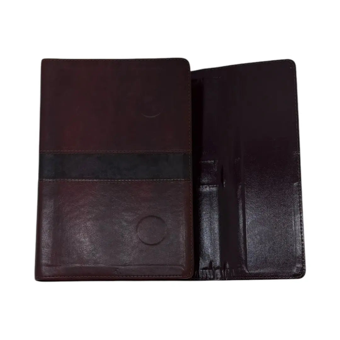 Biblia RVR1960 Letra Gigante Holman Marrón simil piel con solapa