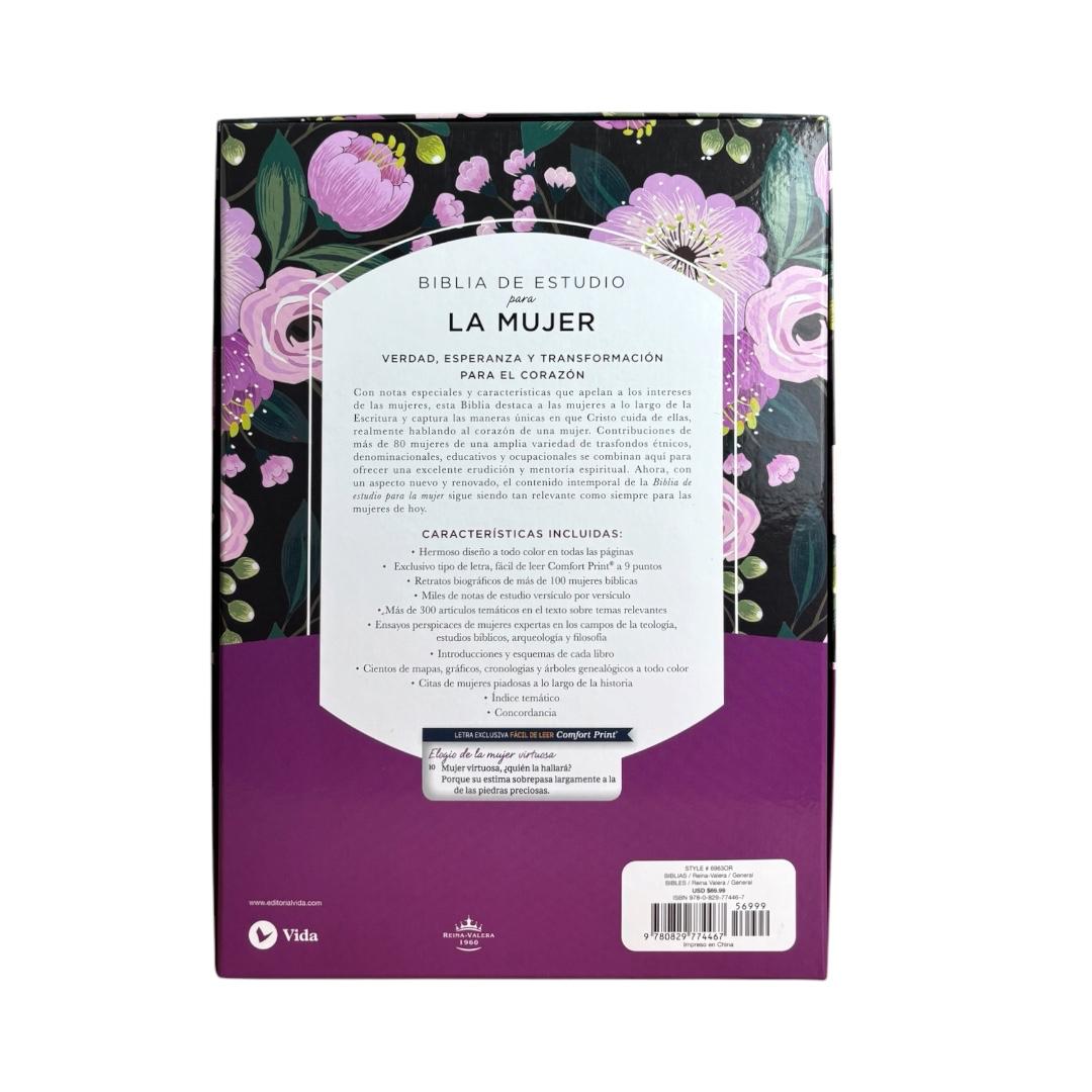 Biblia de estudio para la mujer Rvr60 orquidea imitacion piel Levítico