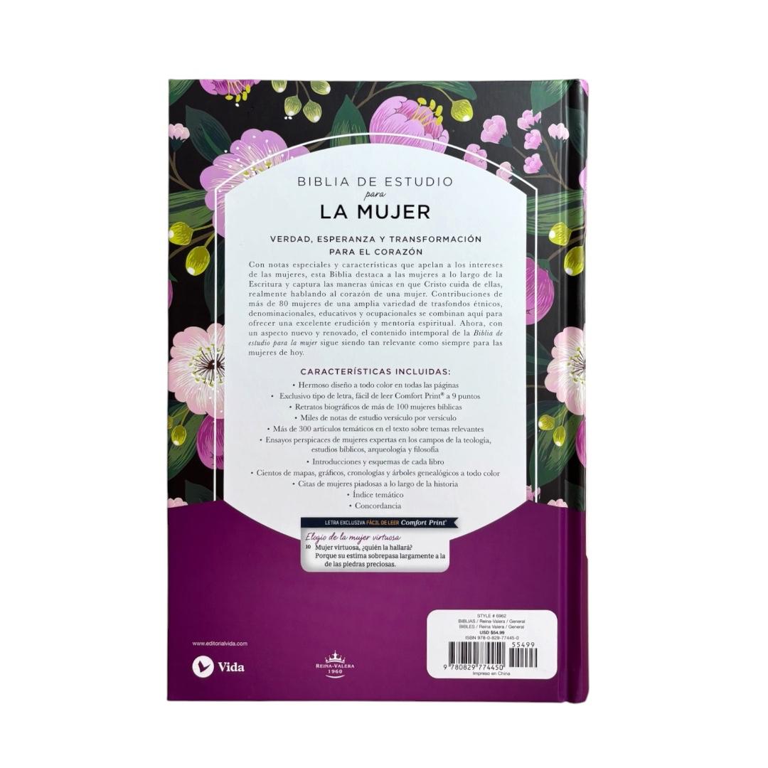 Biblia de estudio para la mujer Rvr60 tapa dura, interior a color Levítico