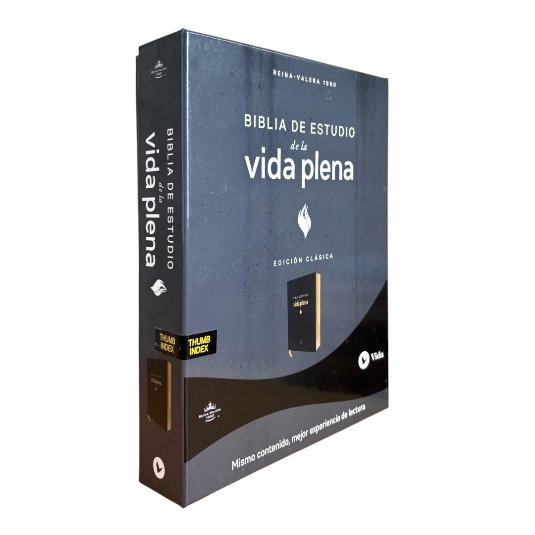 Biblia de estudio reina valera 1960 de la vida plena  c/indice piel negro Levítico