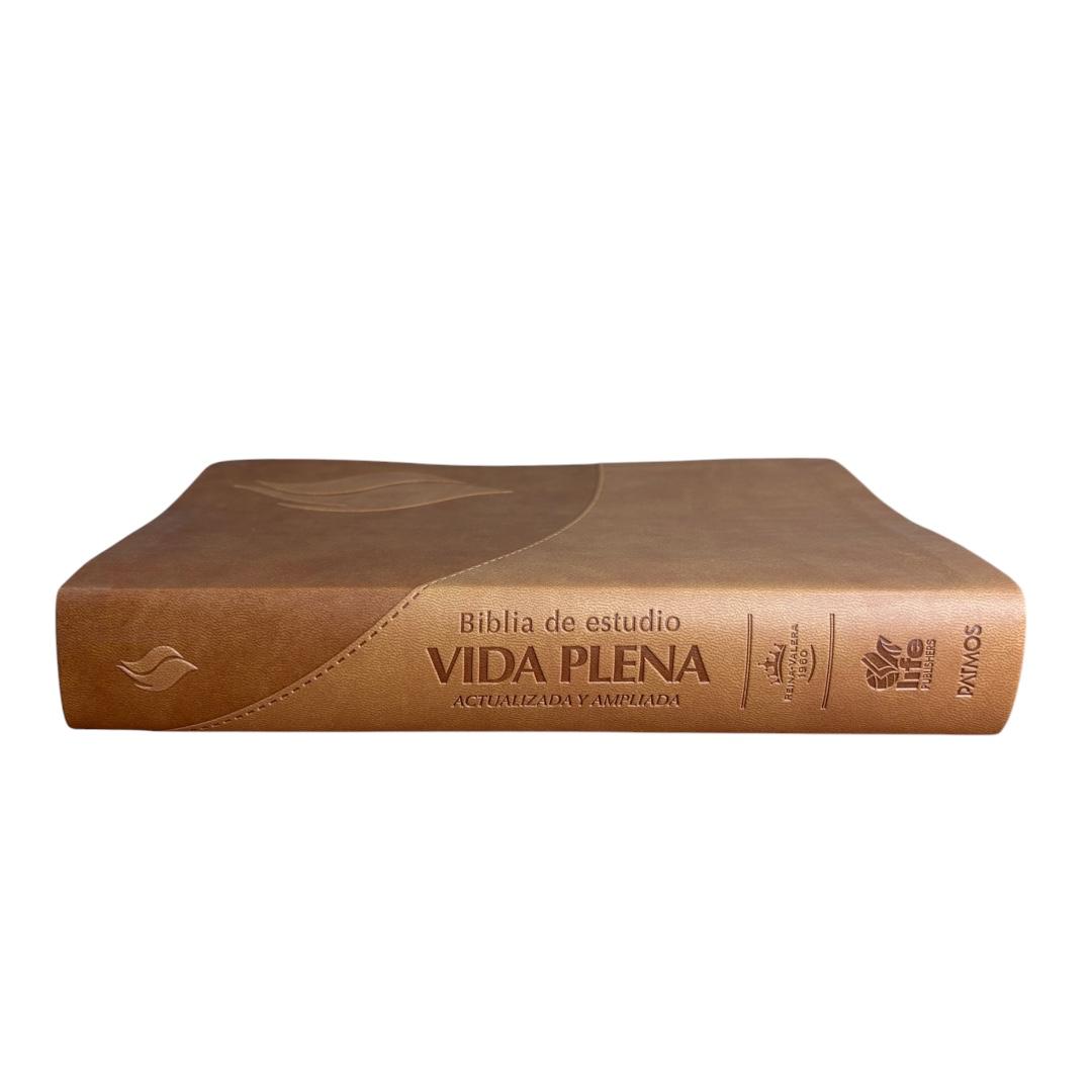Biblia de estudio reina valera 1960 vida plena actualizada y amplia imit piel marrón Levítico
