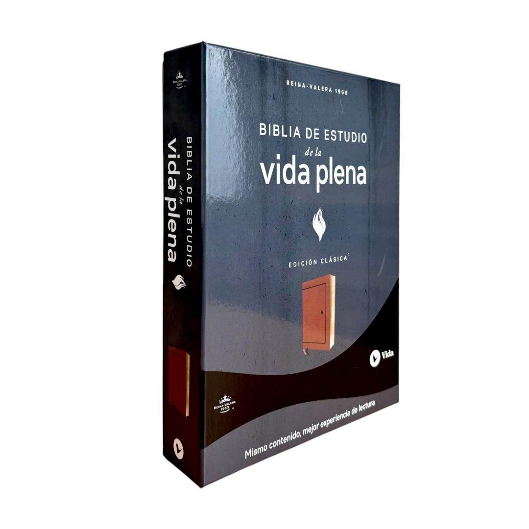 Biblia de estudio de la vida plena reina valera 1960 edición clásica imitacion piel cafe Levítico