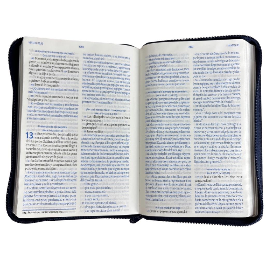 Biblia Traducción Lenguaje Actual letra grande manual c/ cierre canto dorado