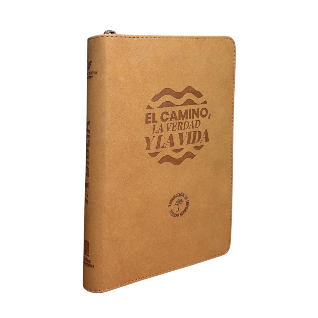 Biblia Traducción Lenguaje Actual letra grande manual c/ cierre canto dorado
