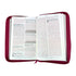Biblia de promesas Rvr 1960 letra grande manual c/cierre fucsia
