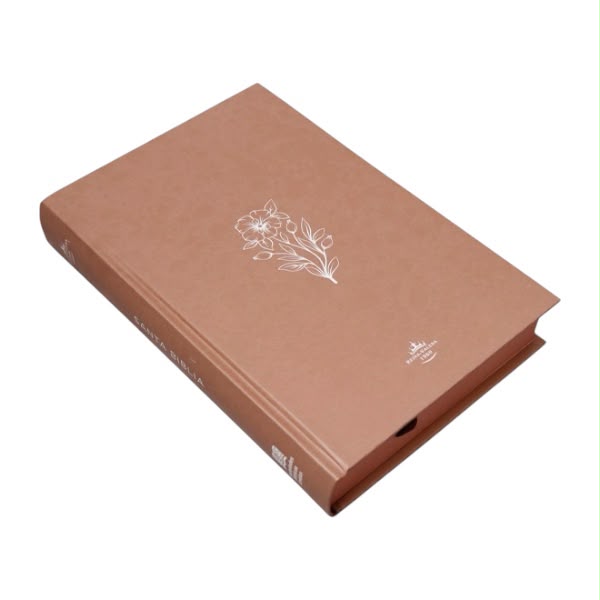 Biblia Reina Valera 1960 Mediana Letra Grande Minimalista Tapa Dura Marrón Levítico