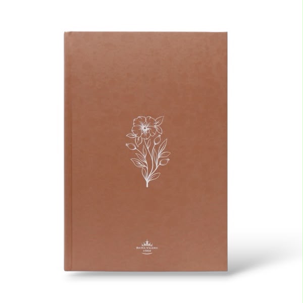 Biblia Reina Valera 1960 Mediana Letra Grande Minimalista Tapa Dura Marrón Levítico
