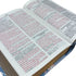 Biblia reina valera 1960 compacta letra grande  azul claro flores