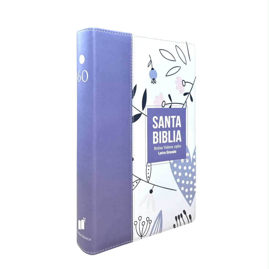 Bibiblia reina valera 1960 letra grande tamaño manual lila