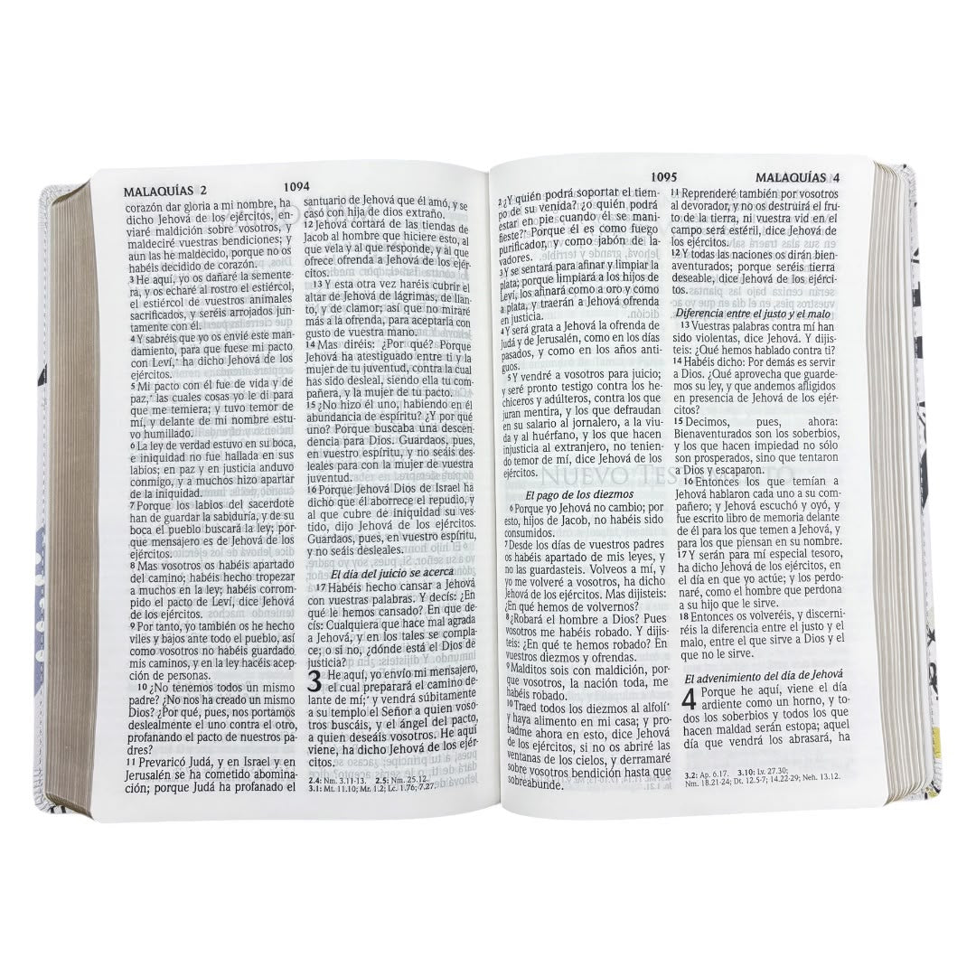 Bibiblia reina valera 1960 letra grande tamaño manual lila