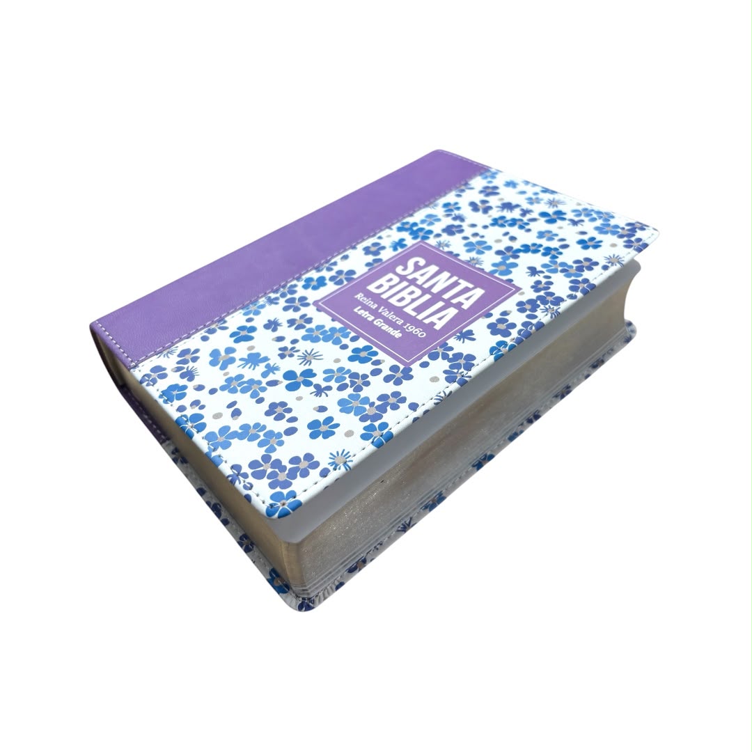 Biblia reina valera 1960 compacta letra grande flores