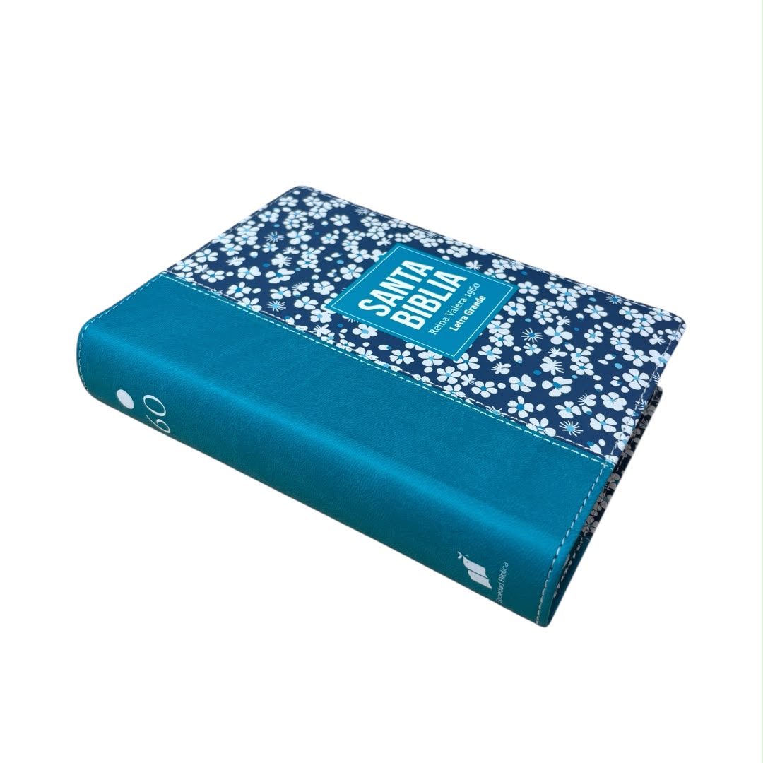 Biblia reina valera 1960 compacta letra grande flores