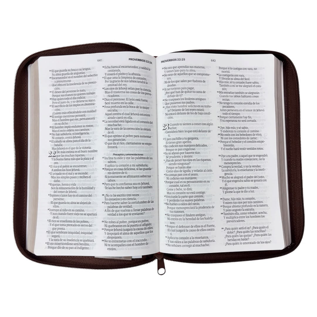 Biblia Rv1960 obsequios y premios imitacion piel cafe c/cierre