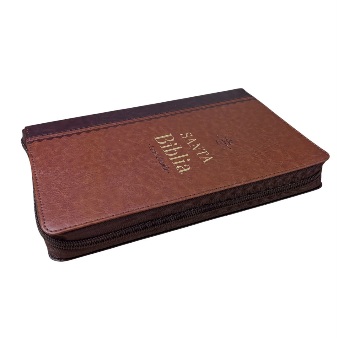 Biblia Rv1960 obsequios y premios imitacion piel cafe c/cierre