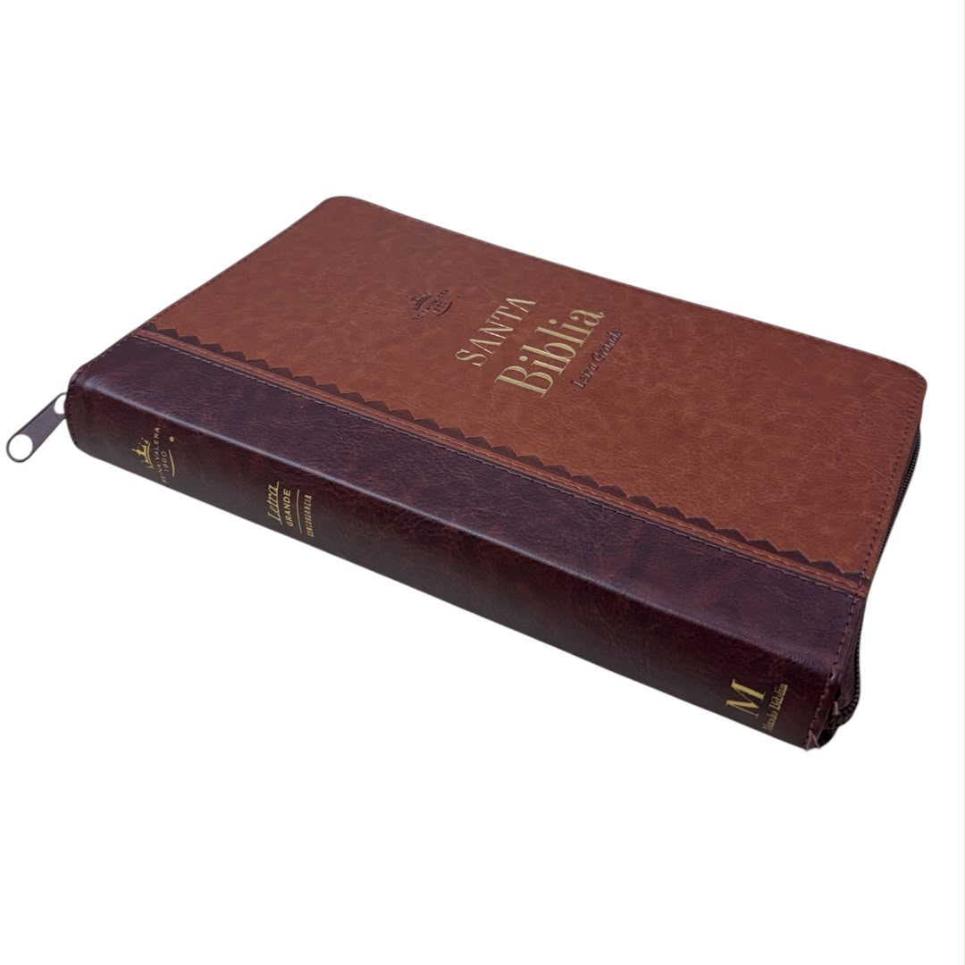 Biblia Rv1960 obsequios y premios imitacion piel cafe c/cierre