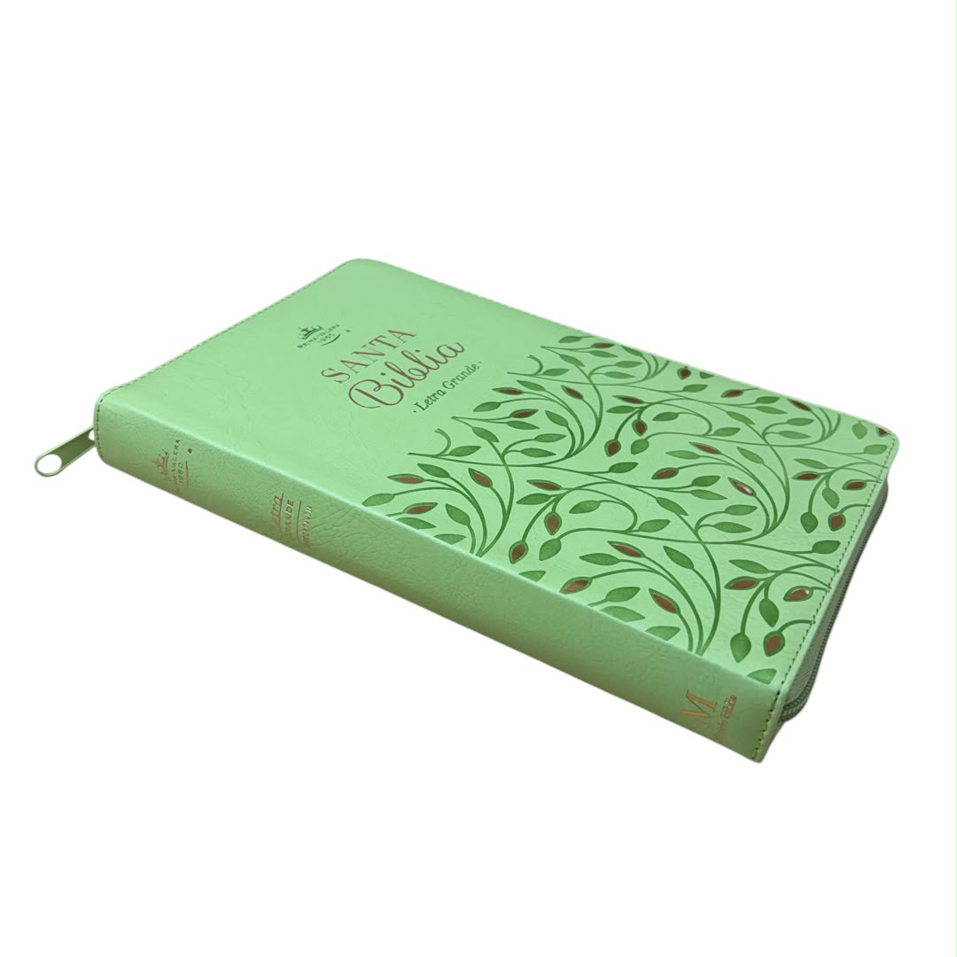 Biblia Rv1960 obsequios y premios letra grande verde olivo c/cierre