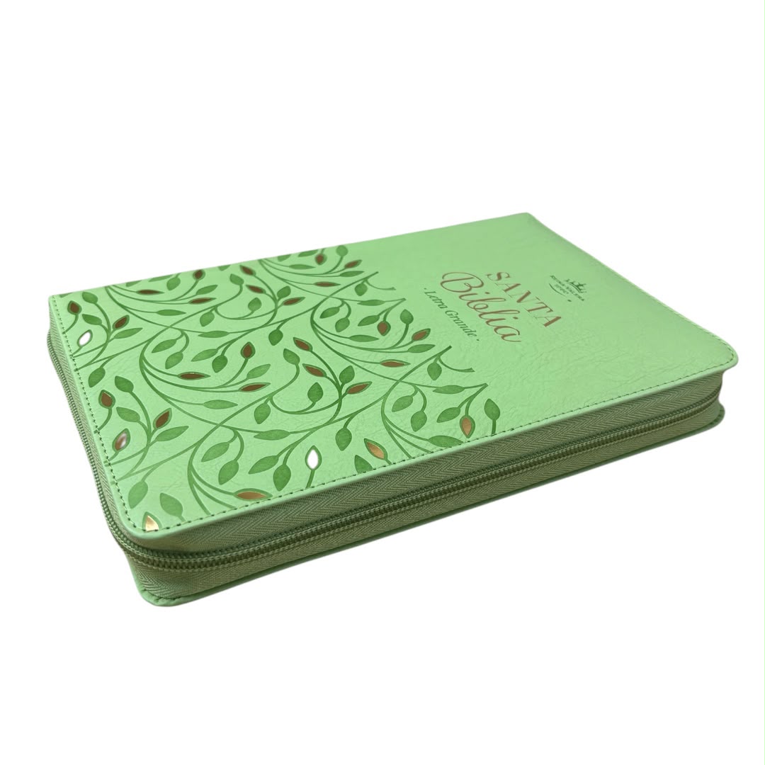Biblia Rv1960 obsequios y premios letra grande verde olivo c/cierre