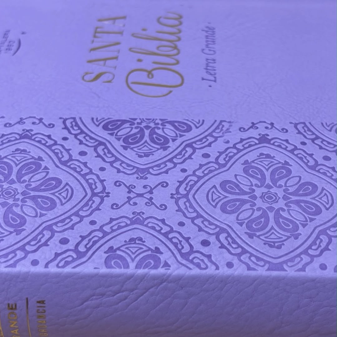 Biblia Rvr1960 obsequios y premios lila imitacion piel c/cierre