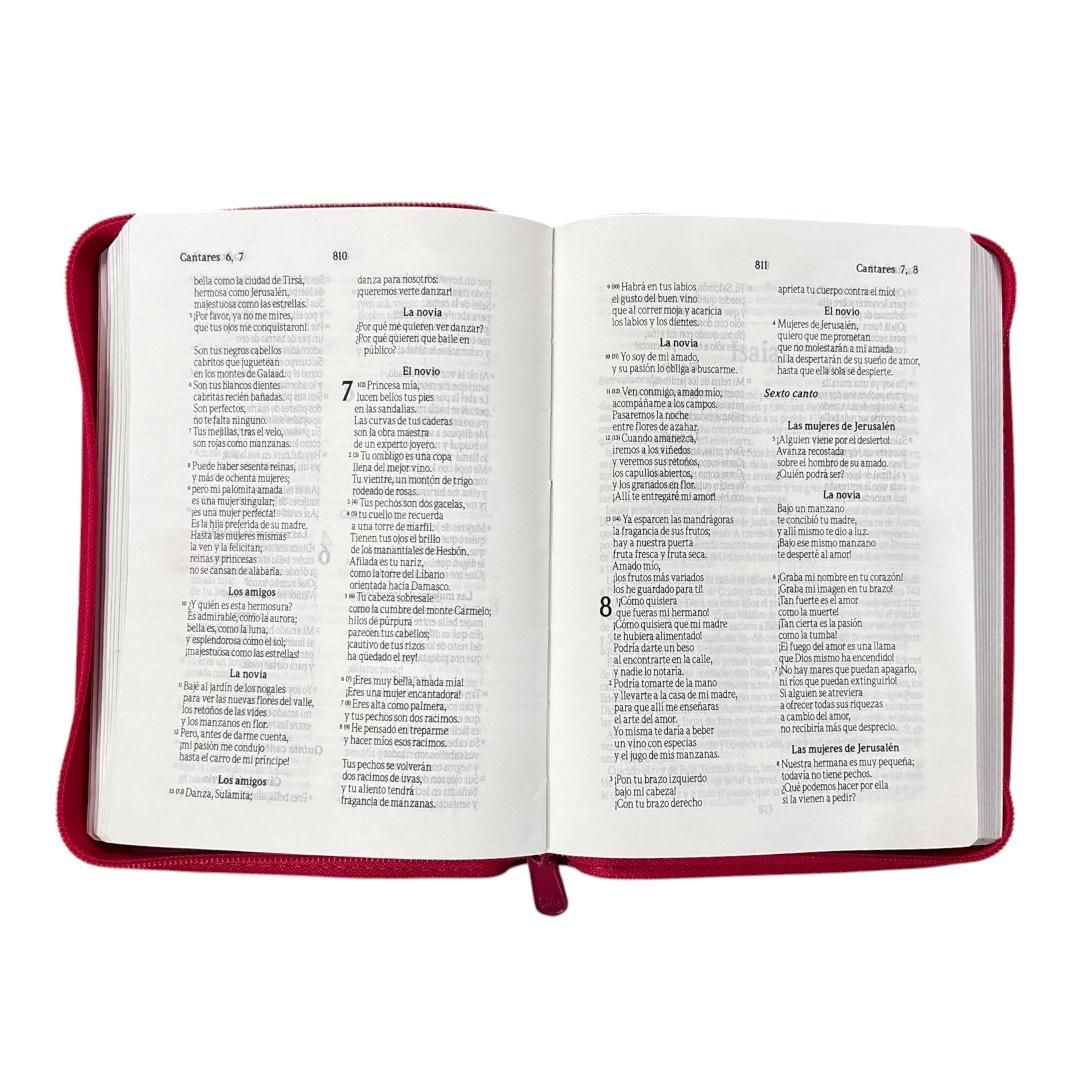 Biblia Traduccion lenguaje actual compacta imitacion piel fucsia Levítico