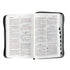Biblia Reina valera 1960 Letra grande imitacion piel gris/negro QR Levítico