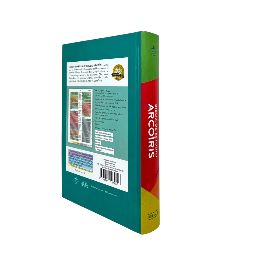 Biblia de estudio arcoiris Rvr 1960 tapa dura multicolor Levítico