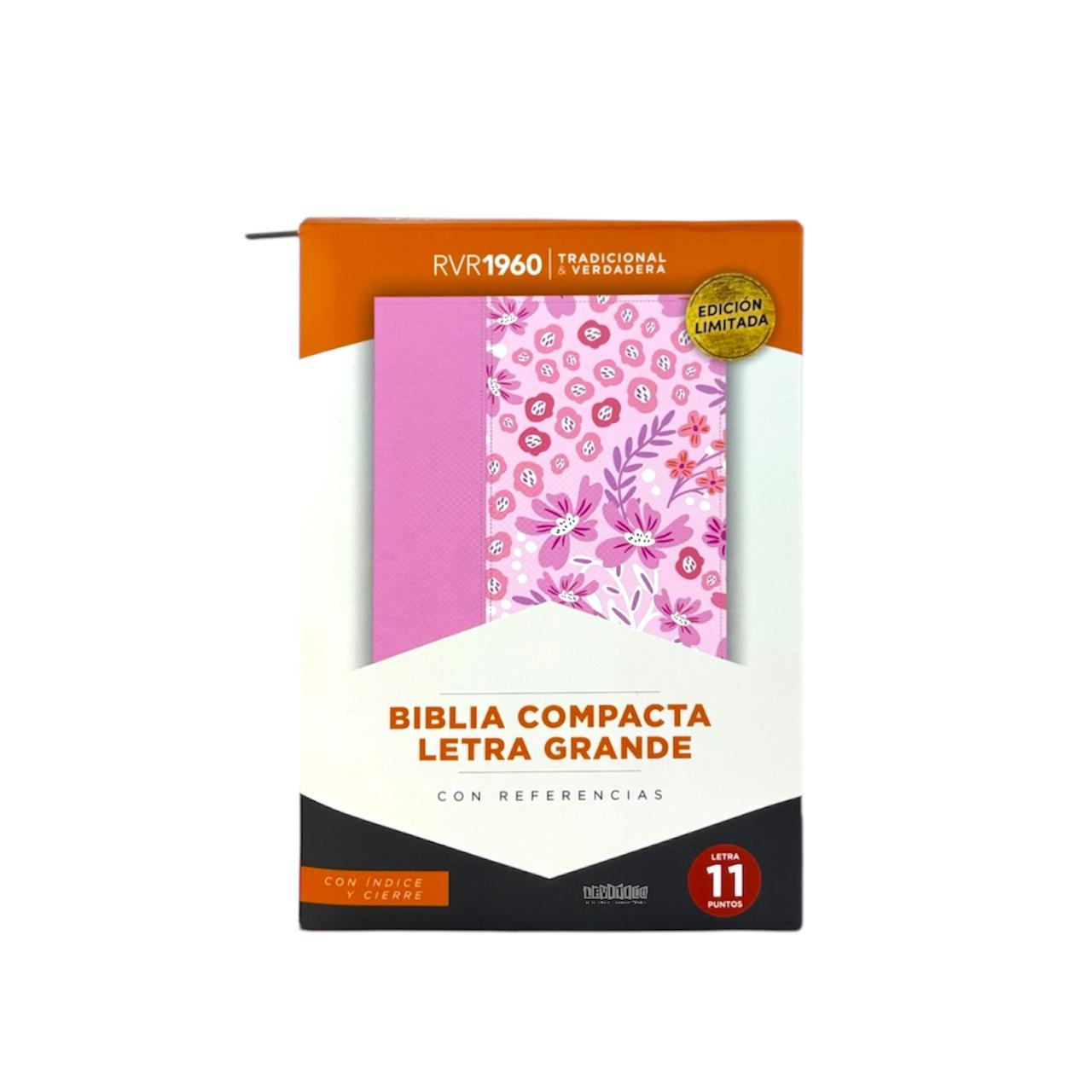 BIBLIA REINA VALERA 1960 LETRA GRANDE COMPACTA EDICIÓN  LIMITADA CIERRE/INDICE