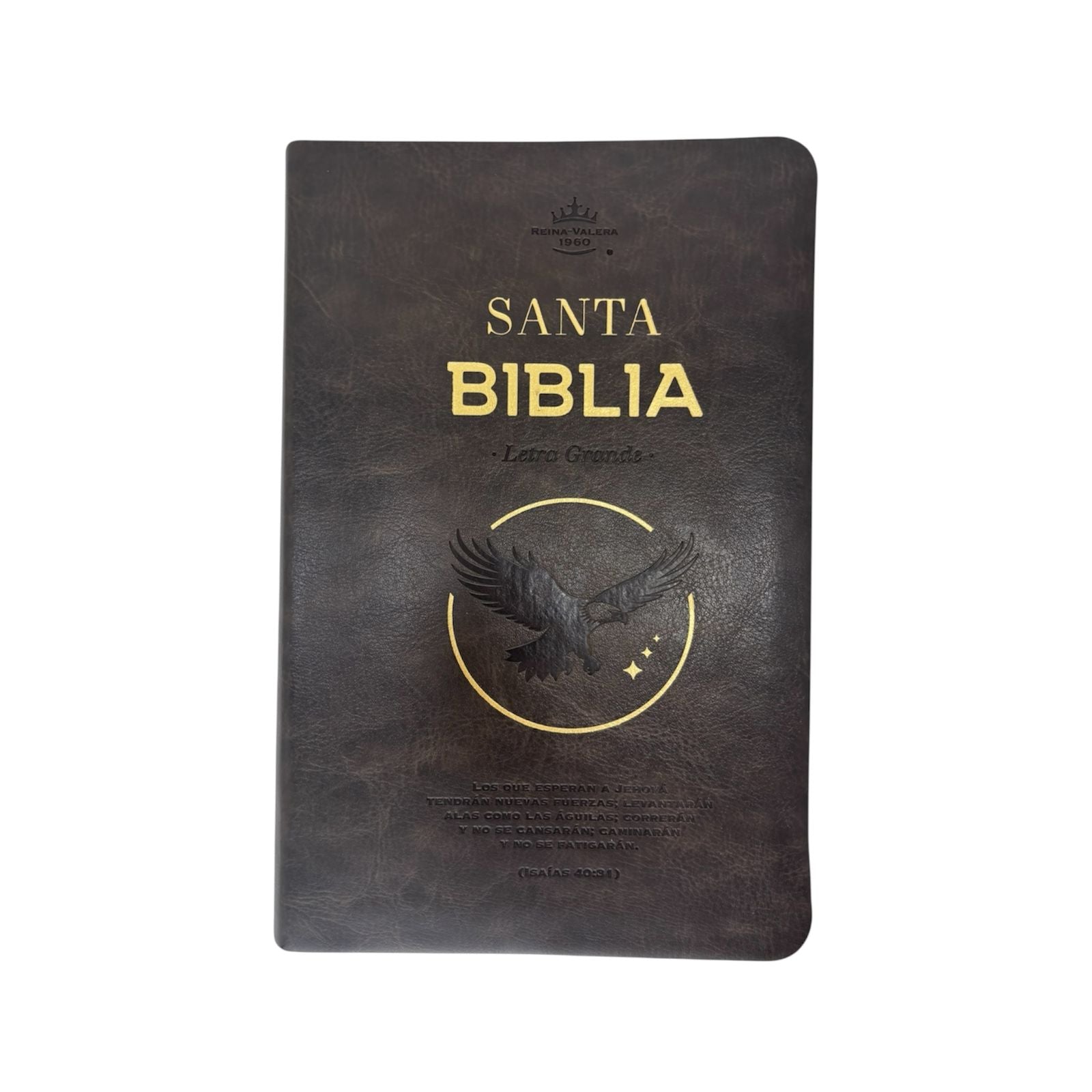 BIBLIA REINA VALERA 1960 LETRA GRANDE MANUAL IMIT PIEL MOKA AGUILA