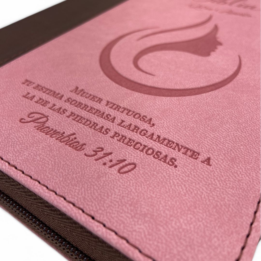 Biblia con Cierre Letra Gigante Manual 14 puntos RV1960 imit piel mujer virtuosa