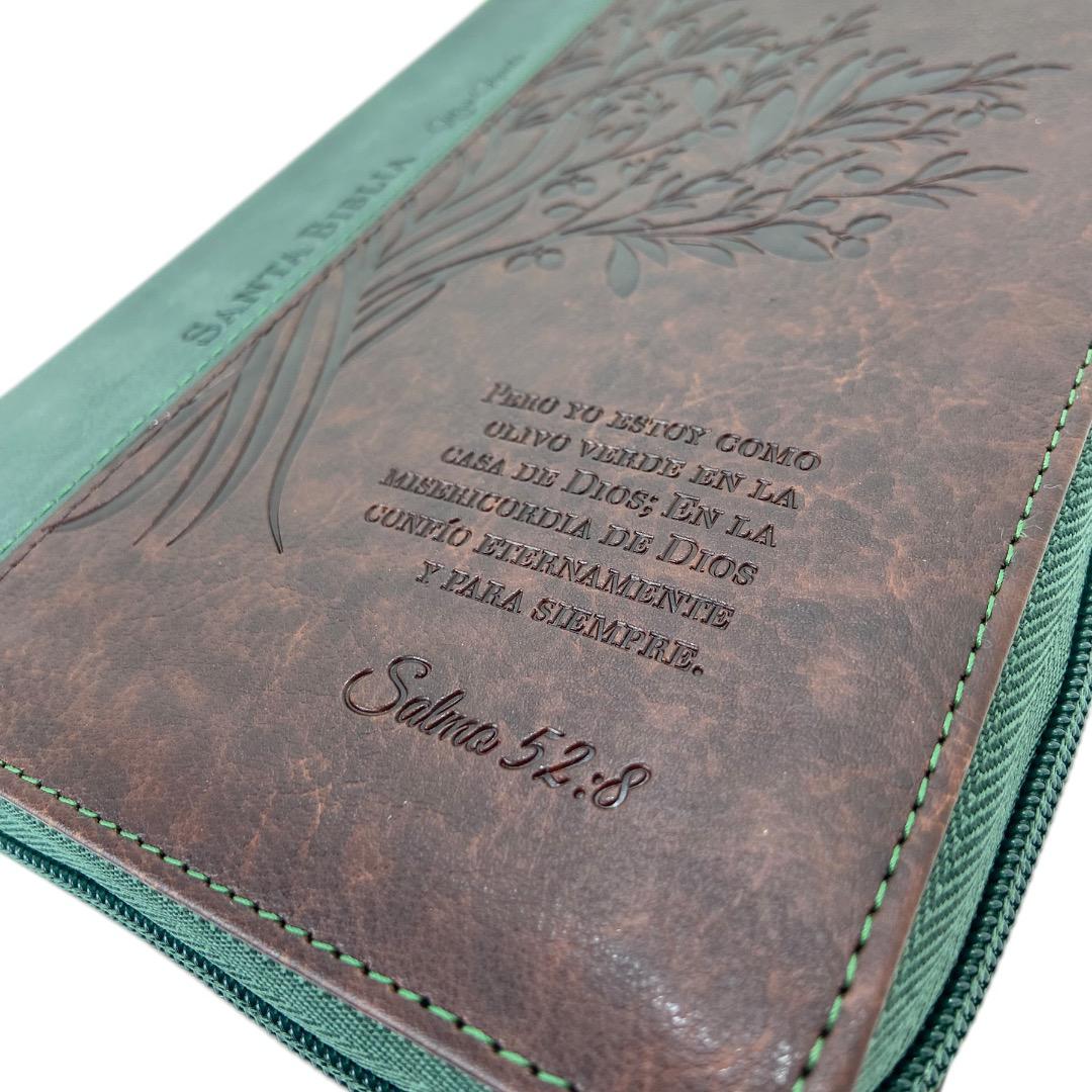 BIBLIA REINA VALERA 1960 LETRA GIGANTE MANUAL C/CIERRE OLIVO