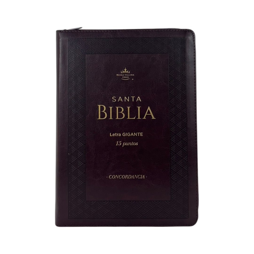 BIBLIA RVR 1960 GIGANTE RELIEVE IMITACION PIEL CIERRE/INDICE