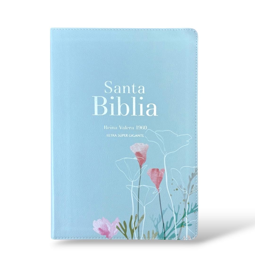 Biblia Rvr1960 letra súper gigante simil piel canto plata Levítico