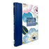 BIBLIA REINA VALERA 1960 LETRA GIGANTE IMITACION PIEL AZUL/FLORES INIDCE