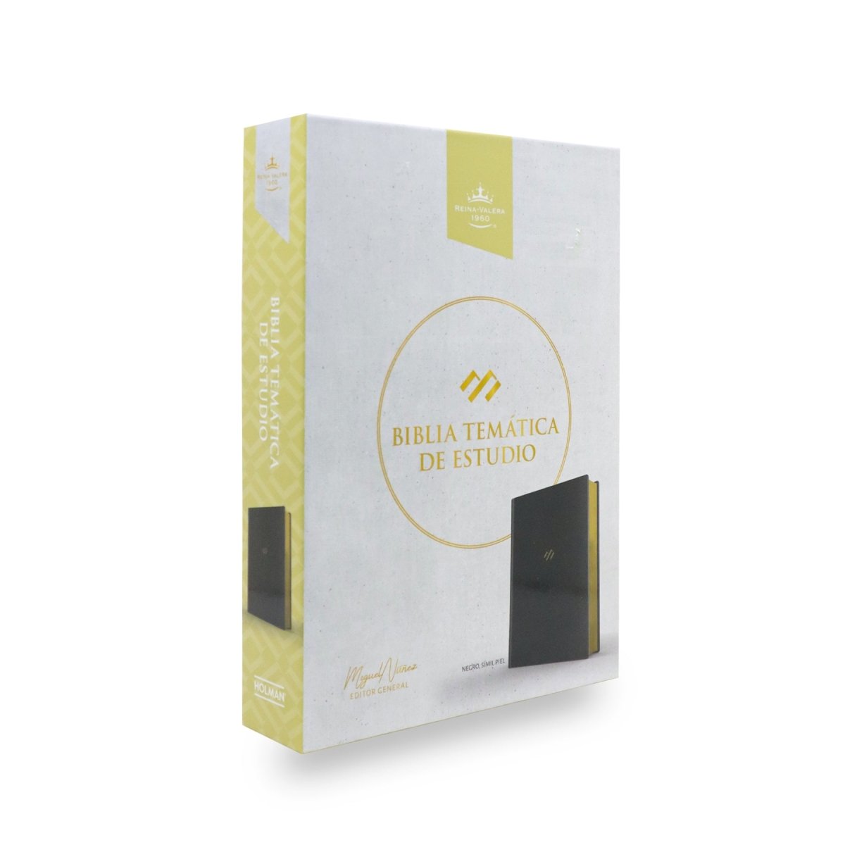 BIBLIA REINA VALERA 1960 TEMÁTICA DE ESTUDIO SÍMIL PIEL NEGRO - Levítico