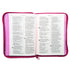 BIBLIA DIOS HABLA HOY VALIENTES CON JESUS ACOLCHONADA ROSA