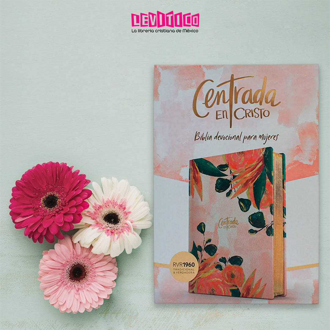 Biblia Centrada en Cristo, floral símil piel RVR1960