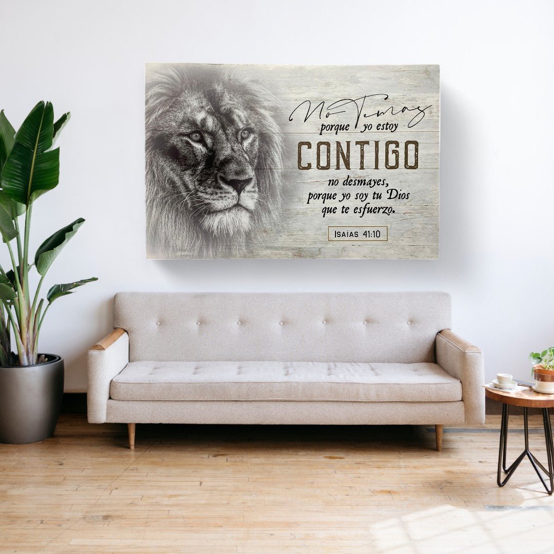 Cuadro Canvas grande 60x90 CM No Temas Por que Yo Estoy Contigo - Levítico