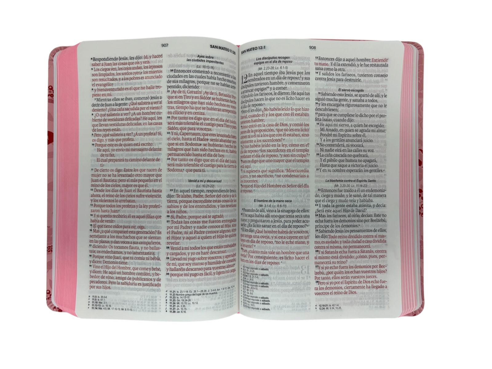 BIBLIA REINA VALERA 1960 LETRA GRANDE MANUAL IMIT PIEL ROSA FLORAL