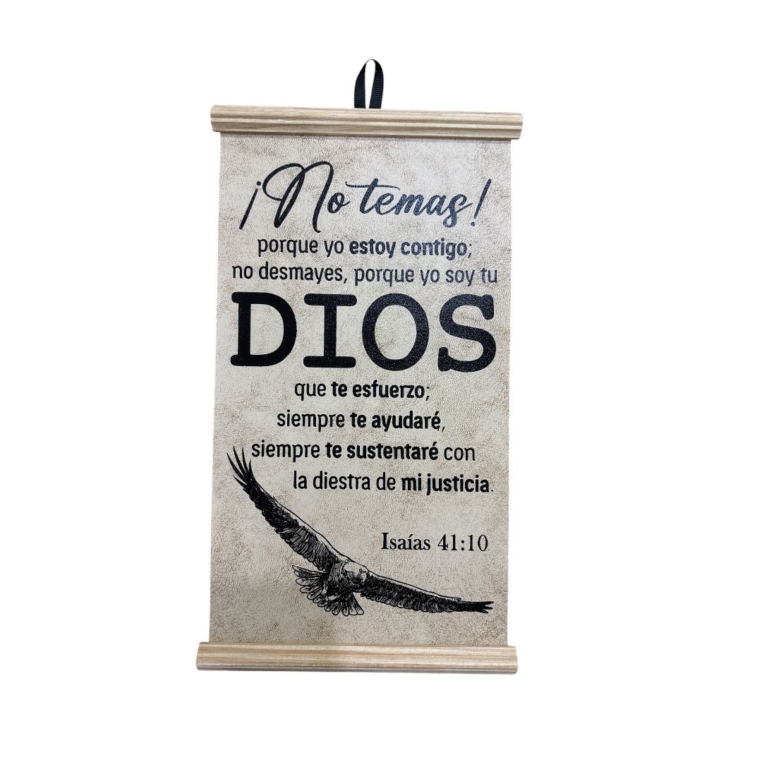 PERGAMINO VINIL TAMAÑO CHICO Isaías 41:10