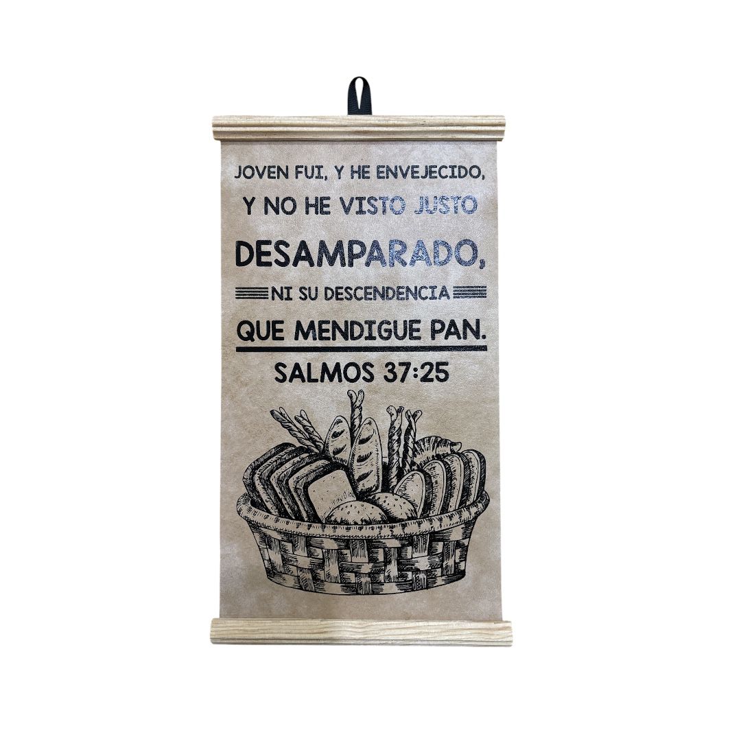 PERGAMINO VINIL TAMAÑO CHICO SALMOS 37:25