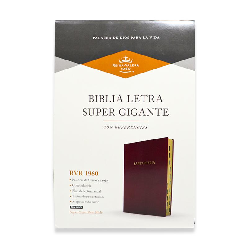 BIBLIA RVR1960 LETRA SUPERGIGANTE IMITACIÓN PIEL  C/INDICE