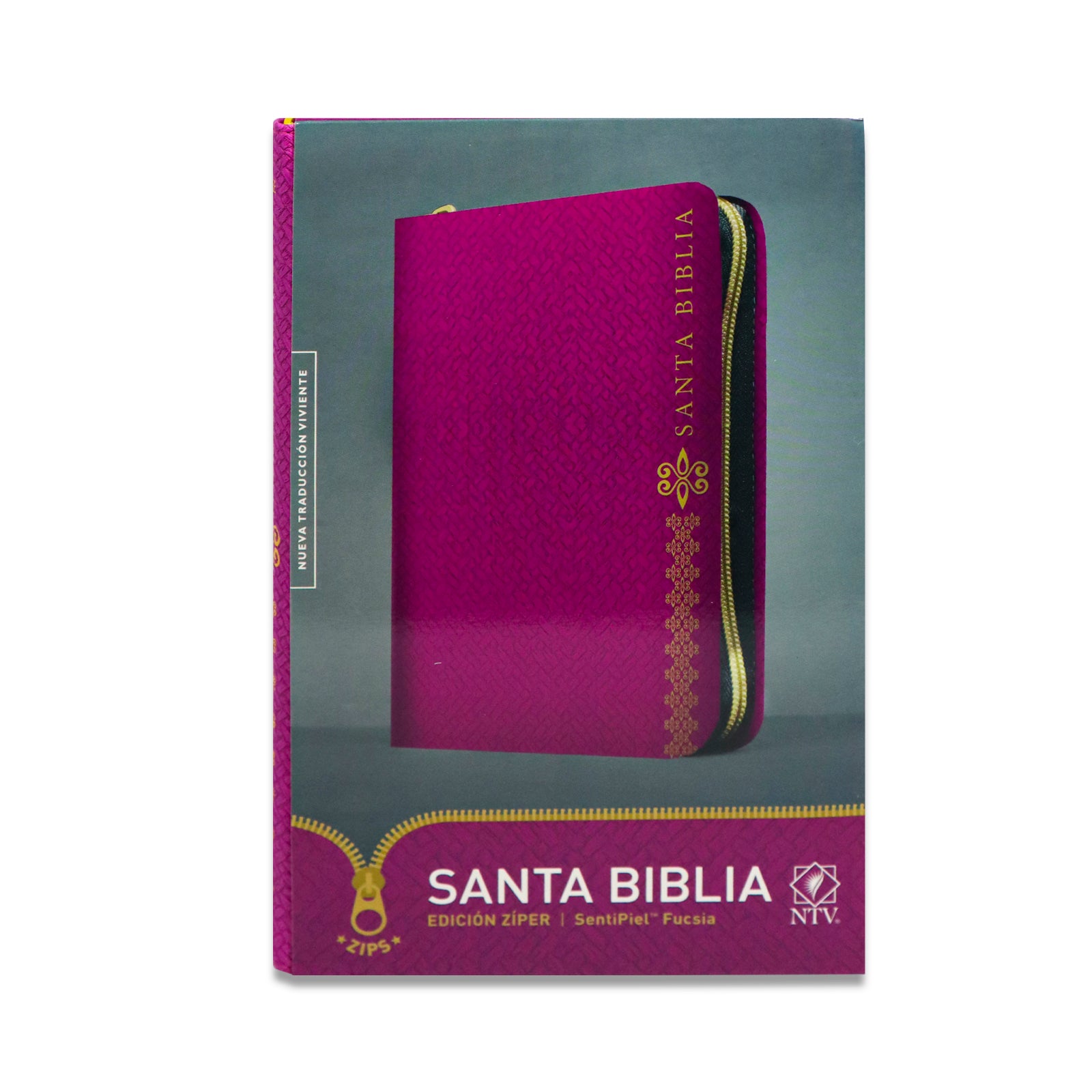 SANTA BIBLIA NTV EDICIÓN ZÍPER /SENTIPIEL FUCSIA