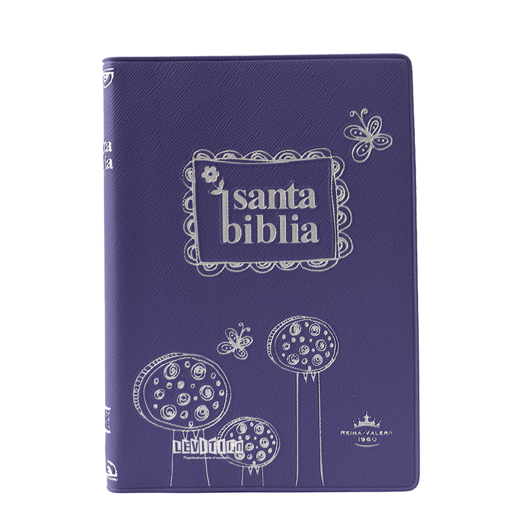 Santa Biblia RVR 1960 Morada y Rosa