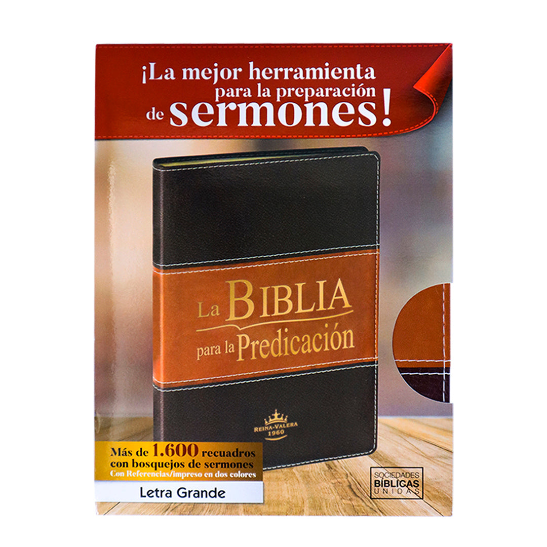 Biblia RVR1960 de la Predicación c/índice Marrón