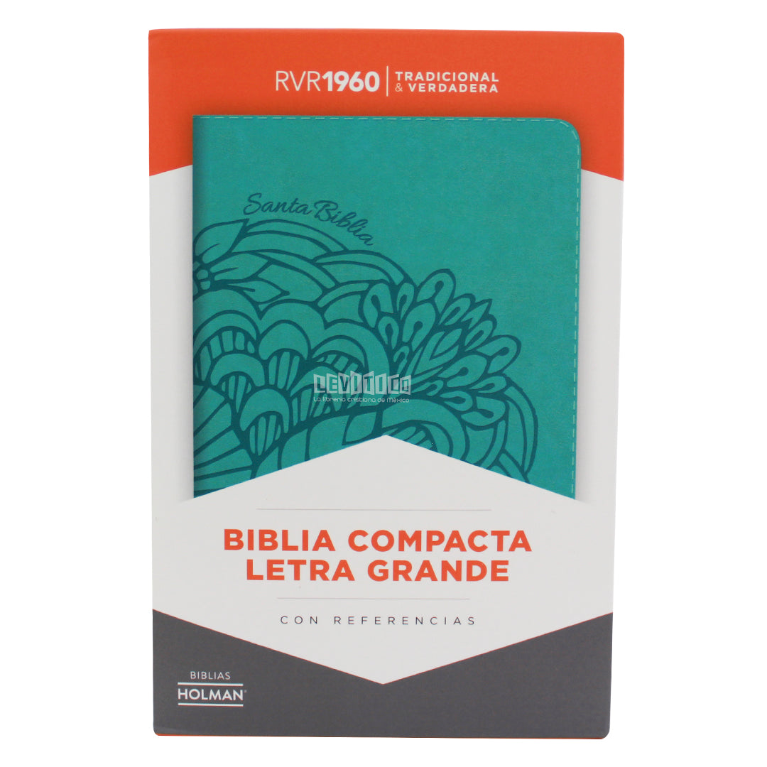 Biblia RVR60 Letra grande Compacta (Turquesa)